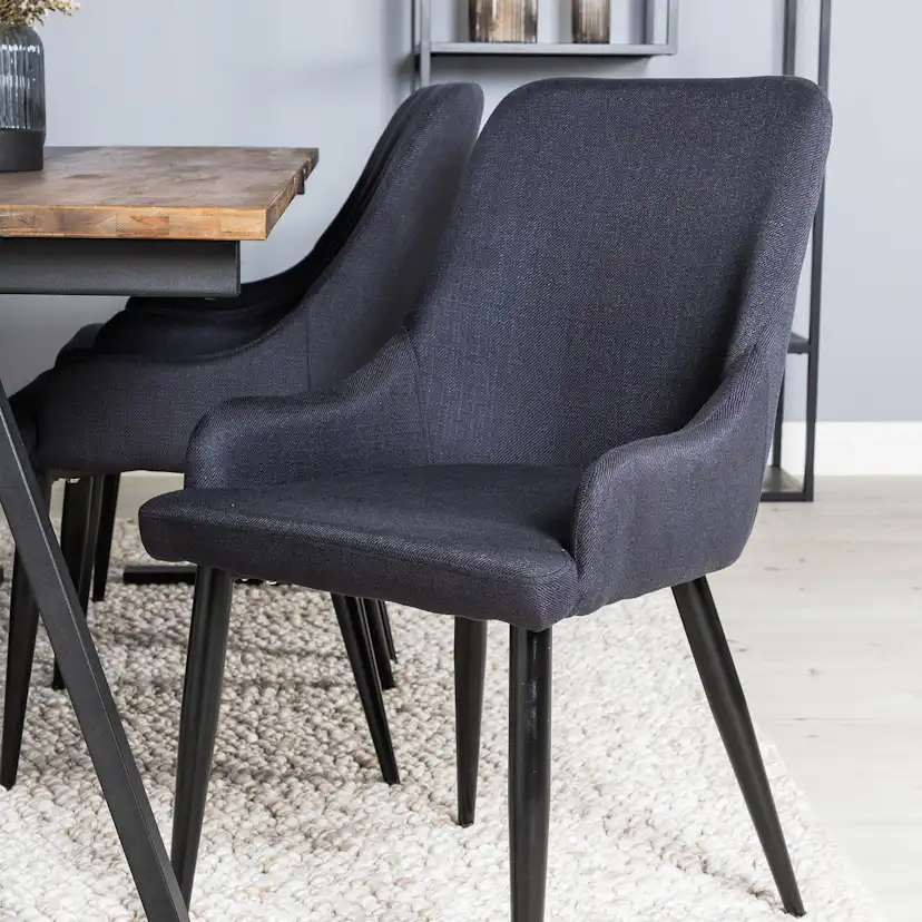 Matgrupp Venture Home Jane med 6 Plake Stolar Mörk Teak