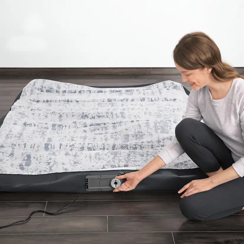 Uppblåsbar Madrass Bestway Tritech Airbed Queen Fashion Flock