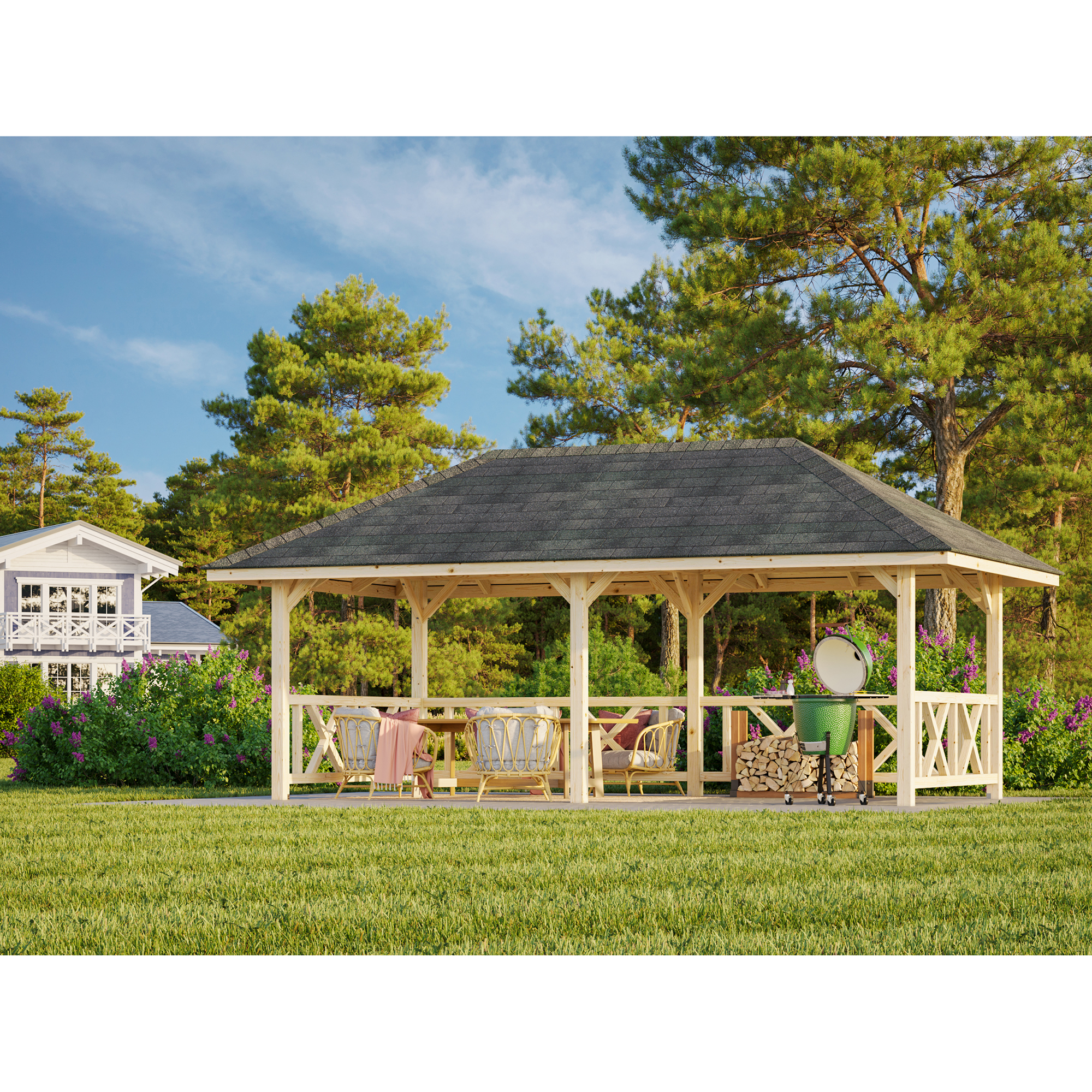 Paviljong Palmako Bianca 16,6 m2 Set 107