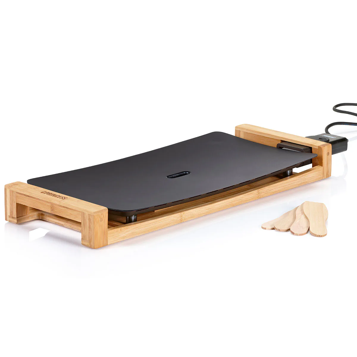 Bordsgrill Princess Table Chef Pure Black Bamboo 50x25 cm