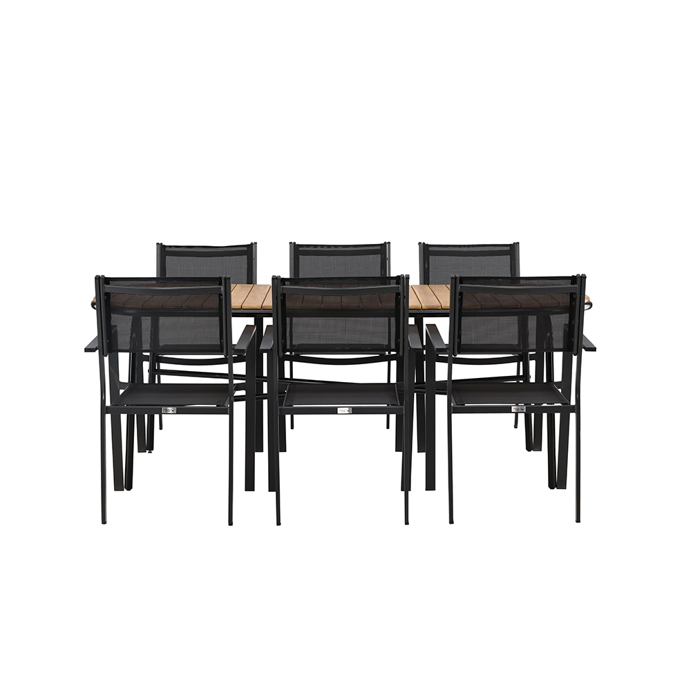 Matgrupp Venture Home Holmbeck Bord med 6 Copacabana Stolar
