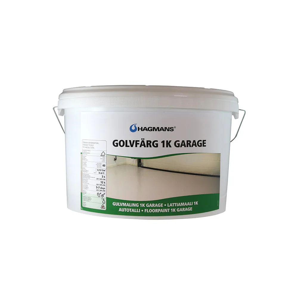Hagmans Golvfärg 1K Garage grå - 1L Grå, 1 L