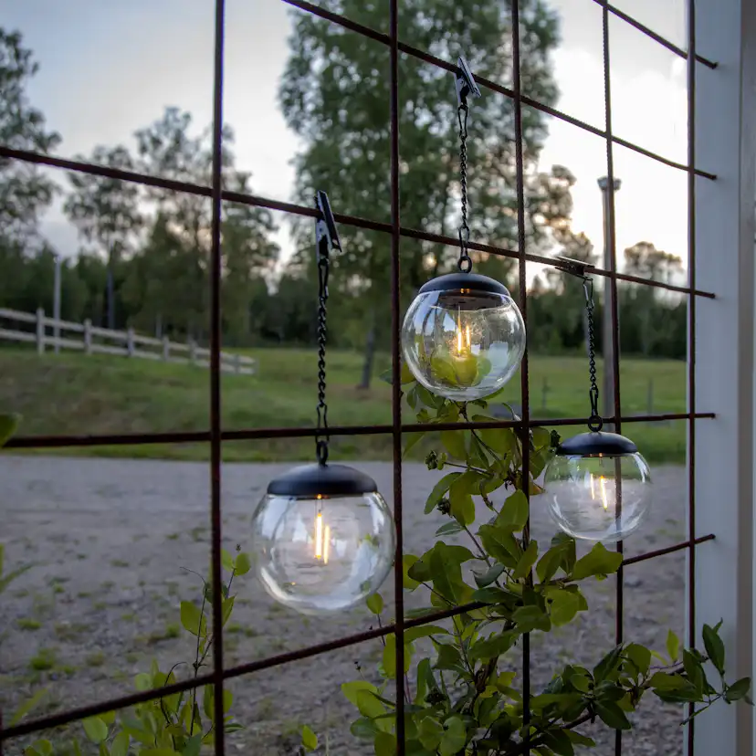 Solcellsdekoration Star Trading 3p Solc Dek GlobeHäng