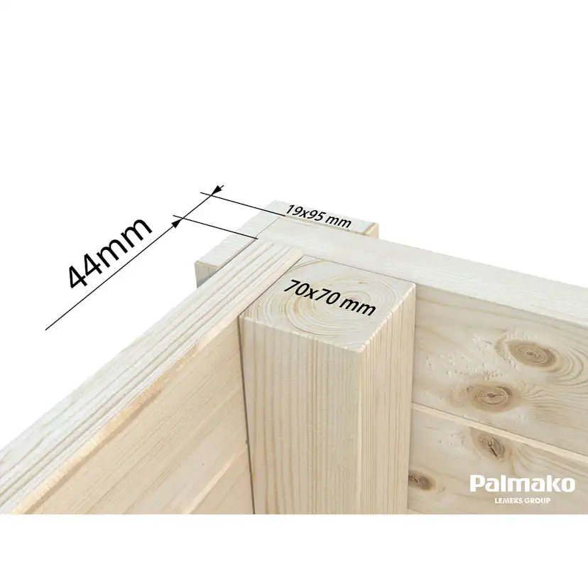 Stuga Palmako Andrea 11,7 m2 (inv. 11,2 m2)