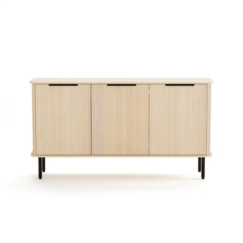 Sideboard Bark Kopparbo Ribbad med Förvaring 160cm