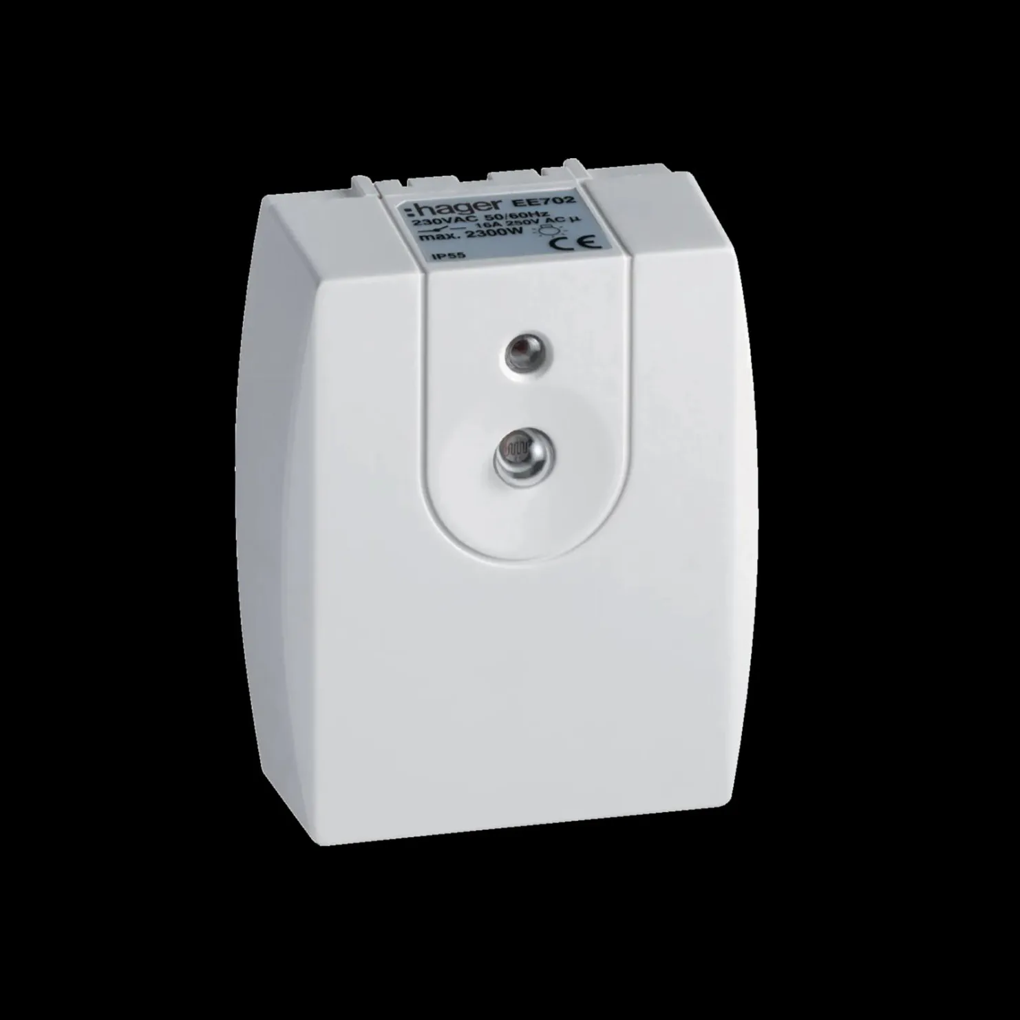 Ljusrelä Hager Väggmontage med Ställbart Ljusläge- & Tidsfördröjning IP56