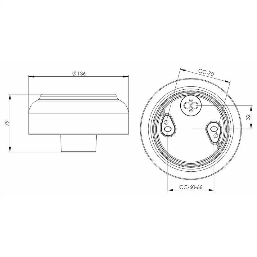 Vägg-/Taklampa Ifö Electric Sockel Ohm 123,5 IP44 E27