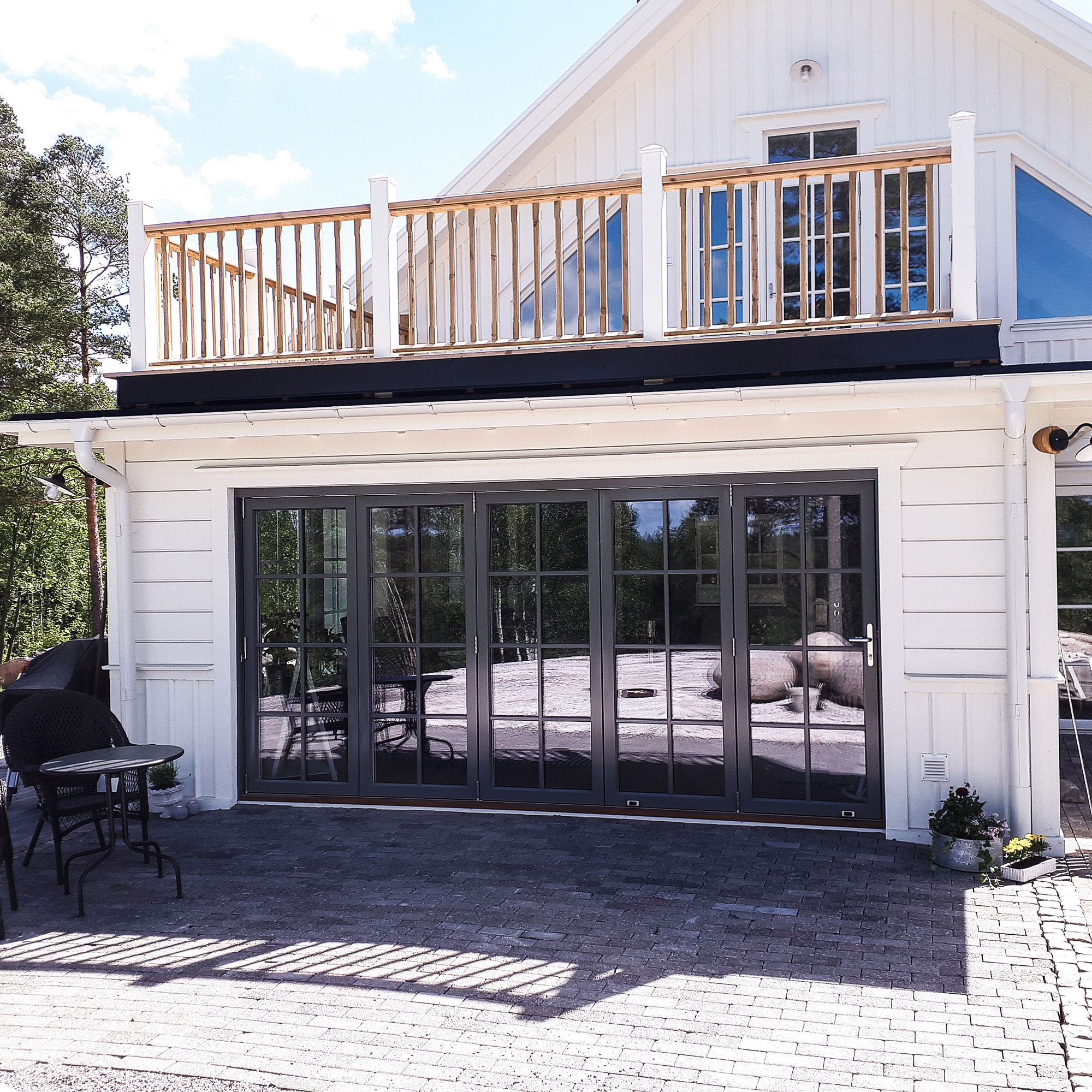 Vikdörr Vilenta Åre Trä/Aluminium 5-Delat