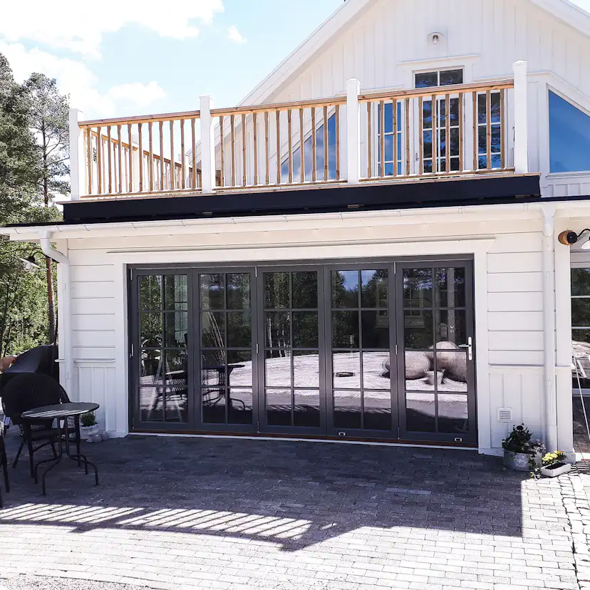 Vikdörr Vilenta Åre Trä/Aluminium 5-Delat
