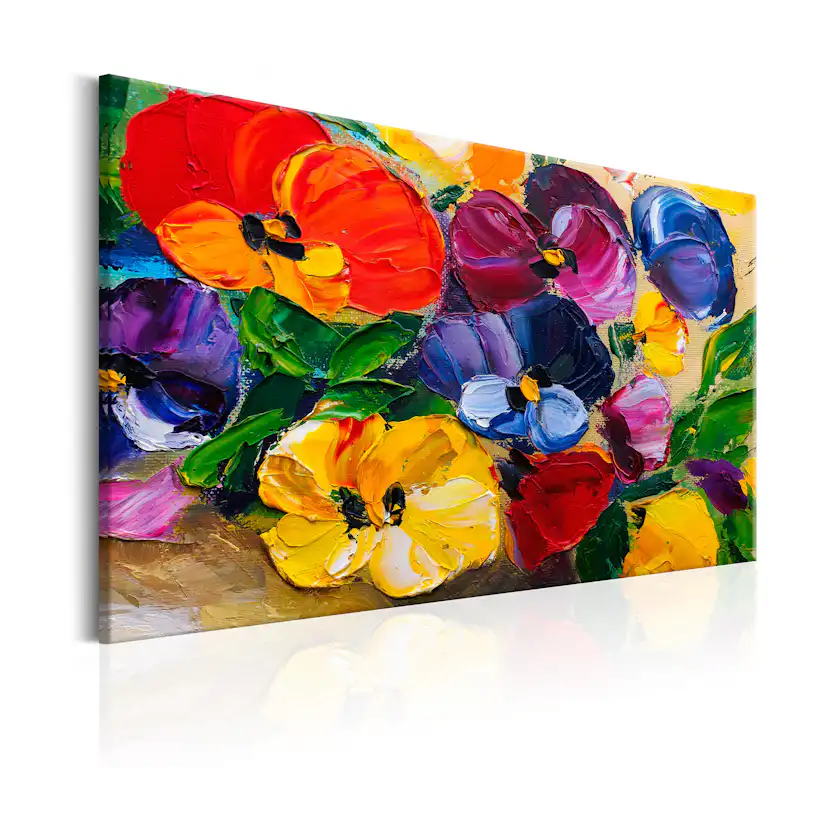 Tavla Arkiio Spring Pansies