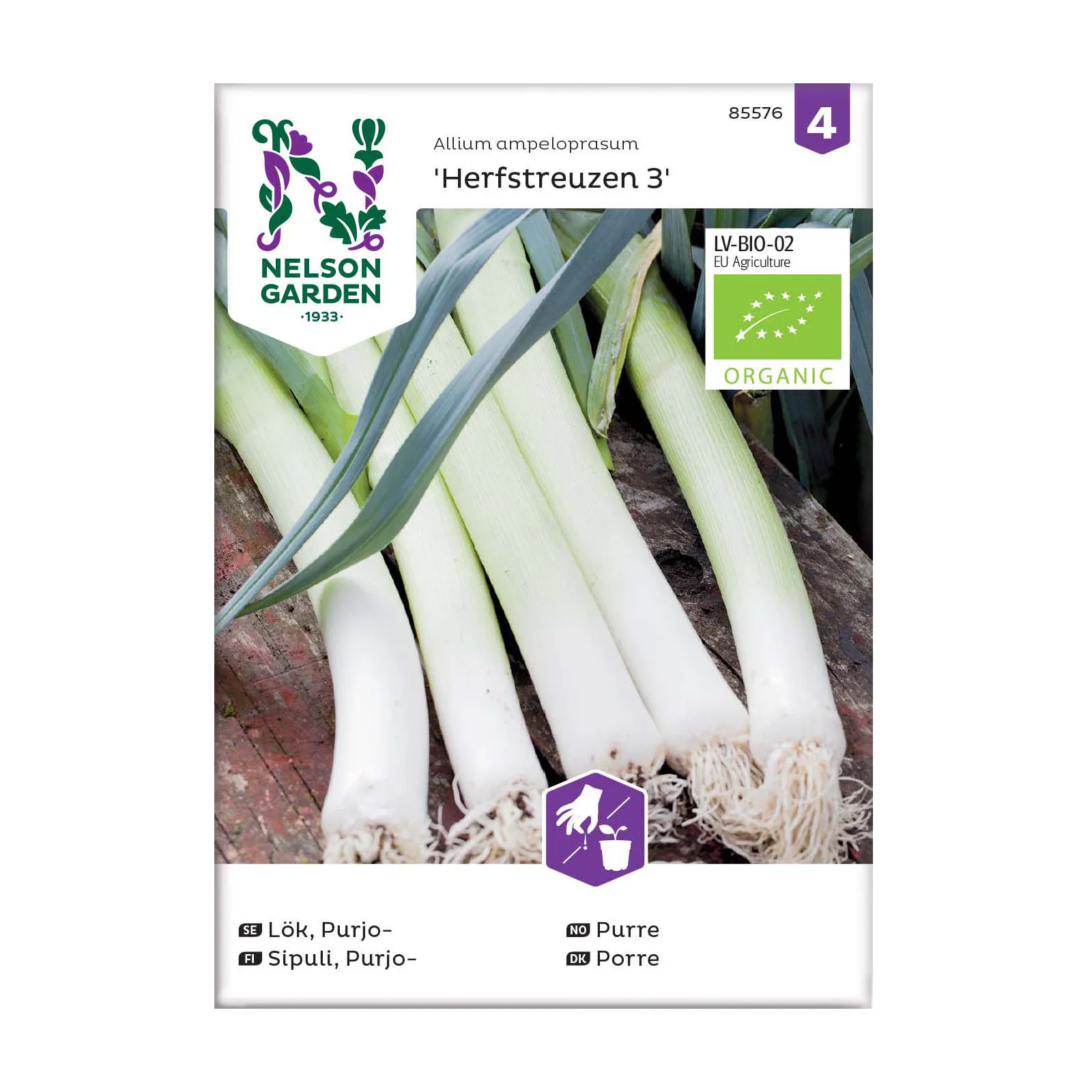 Frö Purjolök Nelson Garden Herfstreuzen 3 Organic