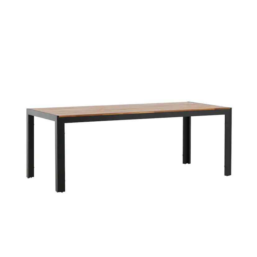 Bois Dining table 200*100cm - Black Legs / Acacia Akacia/Svart