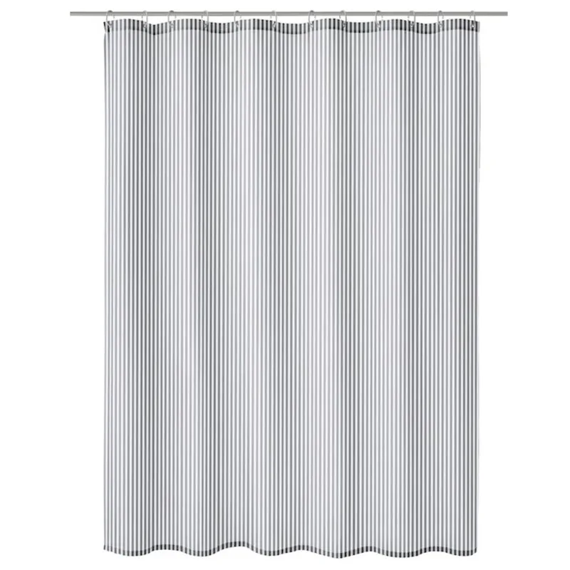Duschdraperi Sanna grey 120x200 cm Grå, 120x200 cm