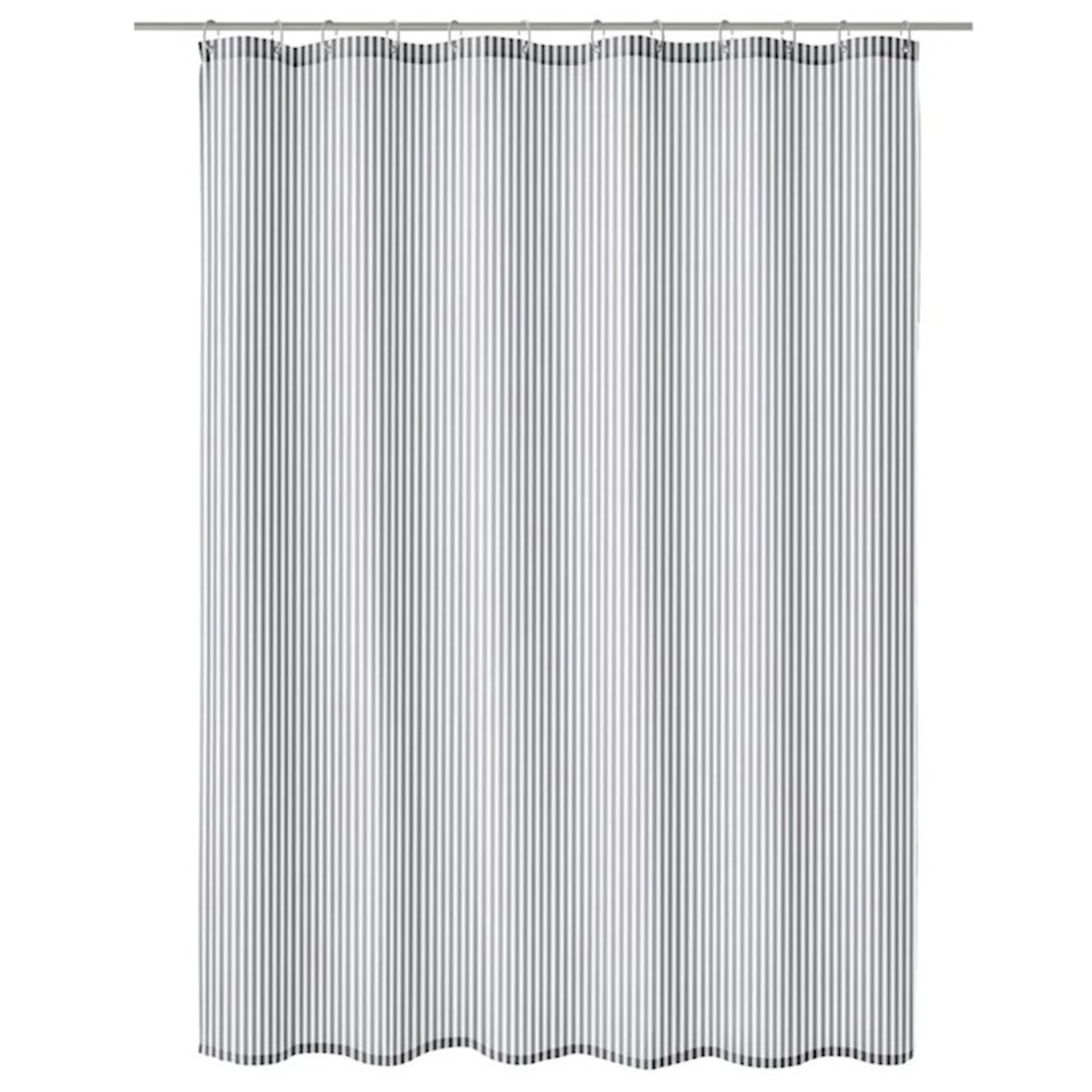 Duschdraperi Sanna grey 120x200 cm Grå, 120x200 cm