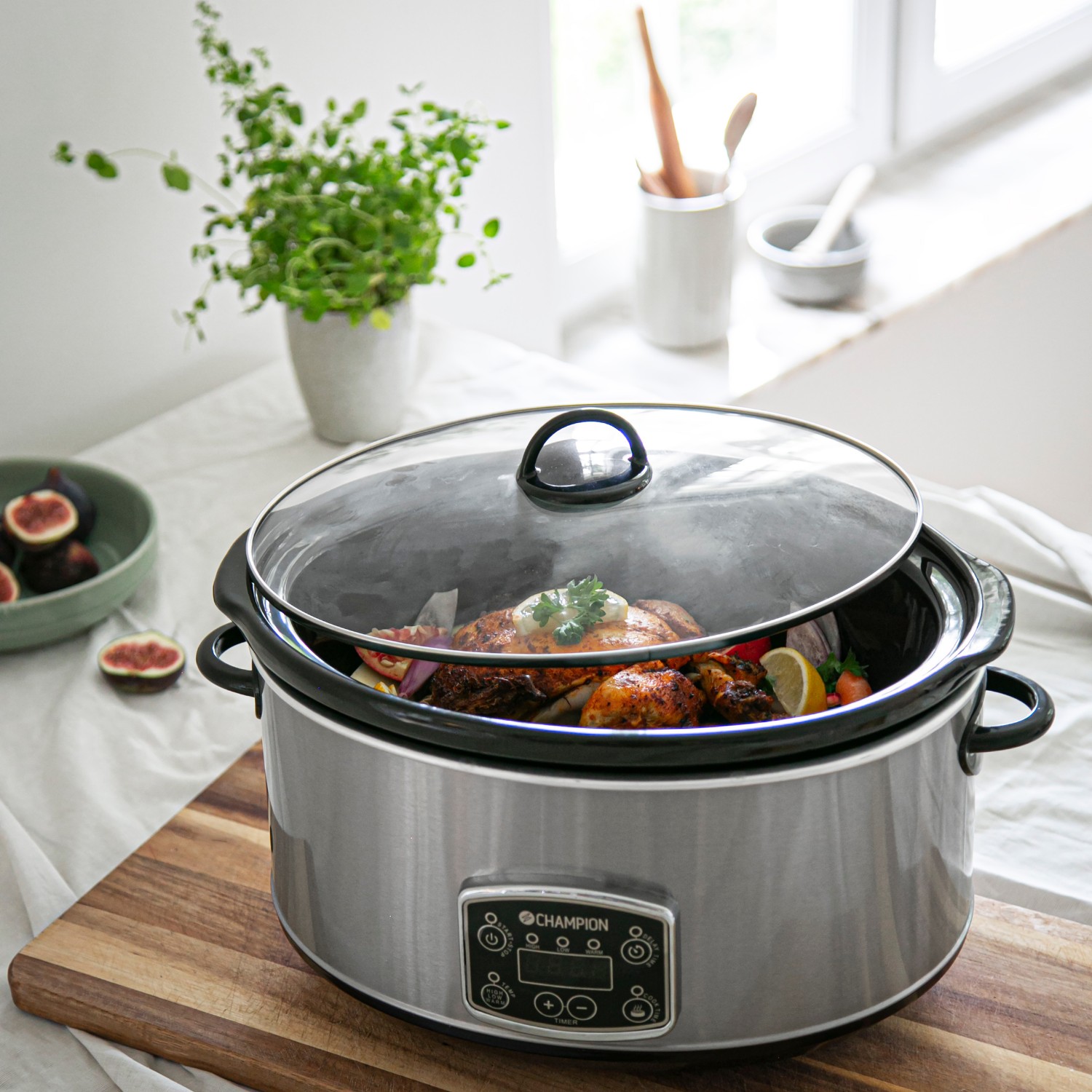 Slowcooker Champion 4,5L 280W SC110 Rostfri