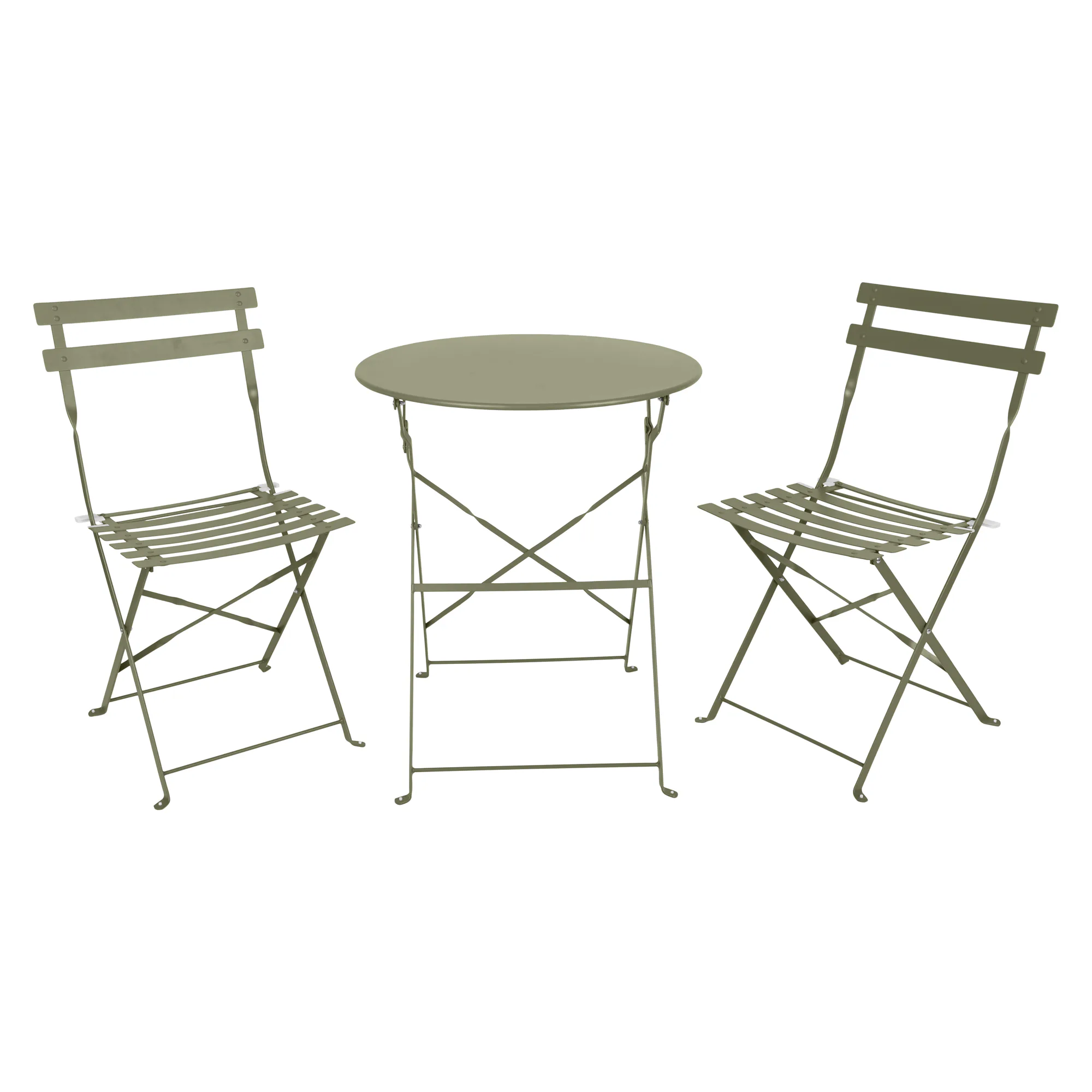 Caféset Outfit Sam 2st Fällbara Stolar med Bord Ø60 cm