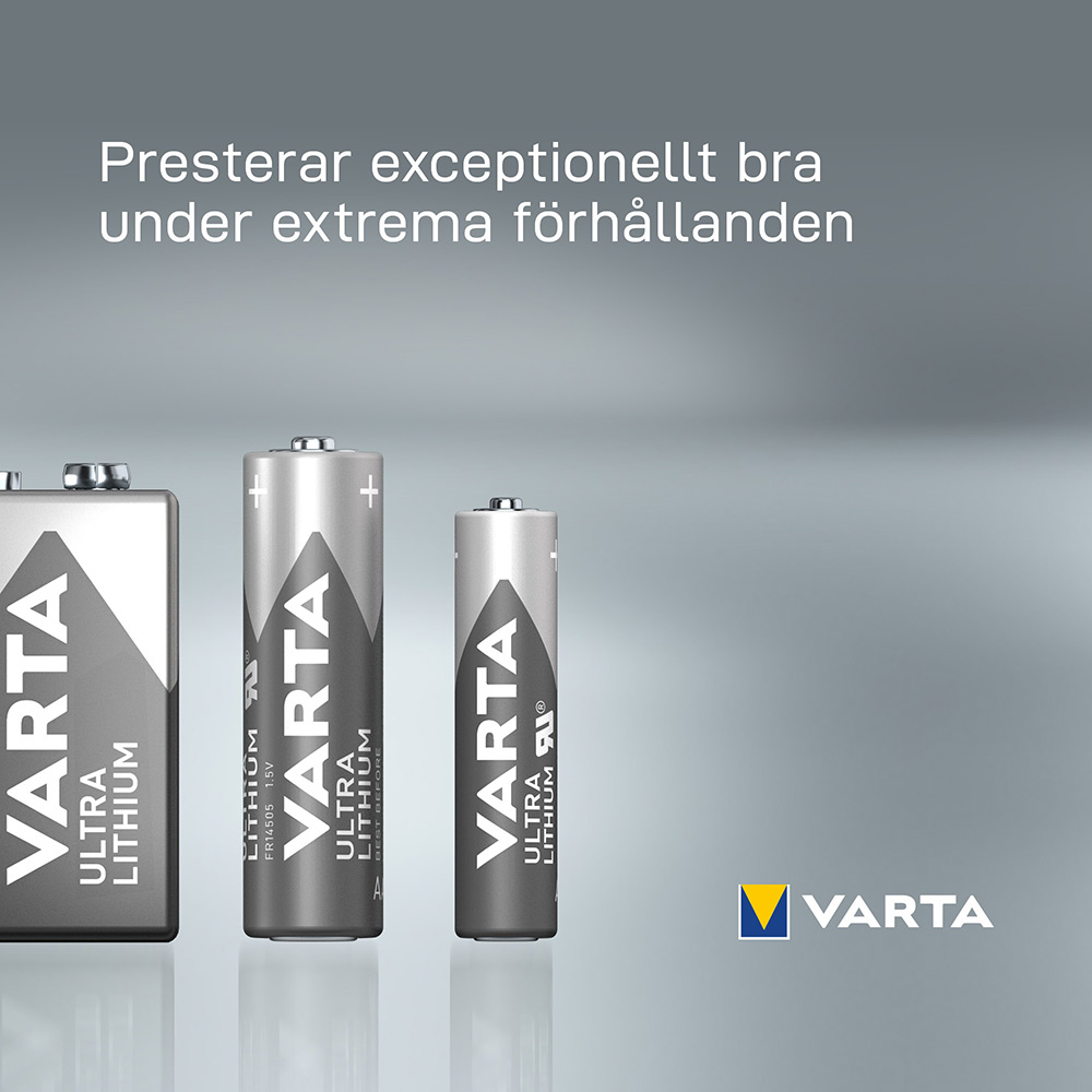 Batteri VARTA Ultra Litium LR06/AA 4-Pack