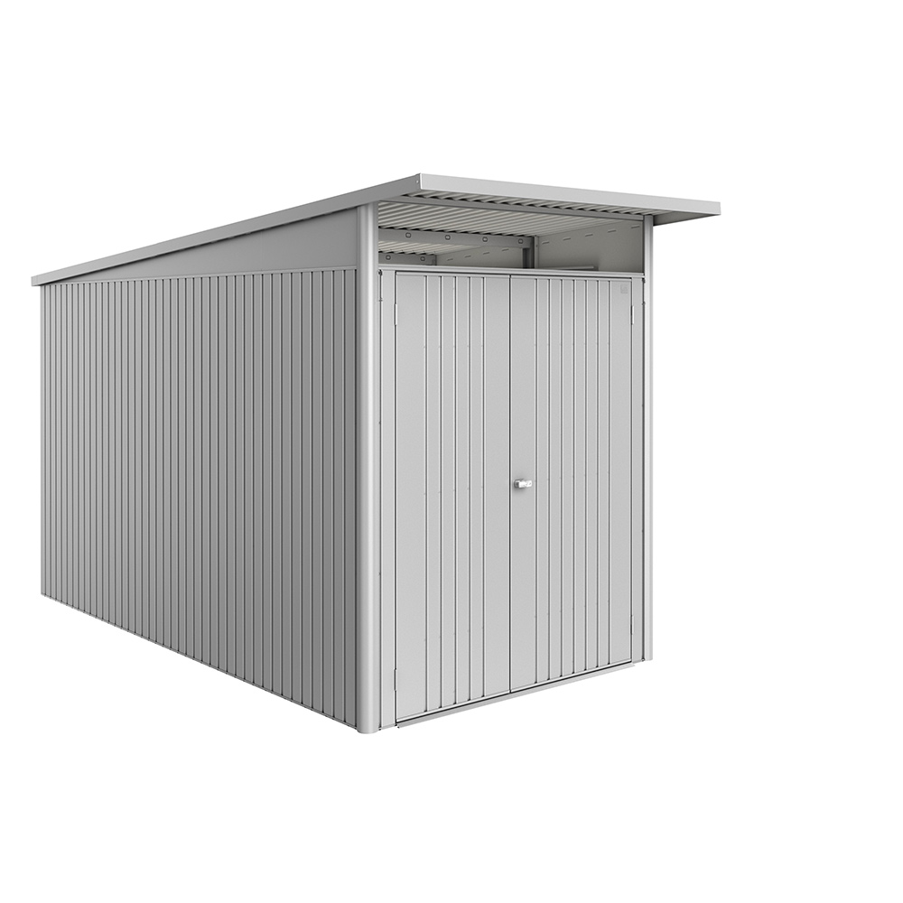 Redskapsbod Biohort Avantgarde Eco A4 Metallic Silver Dubbeldörr
