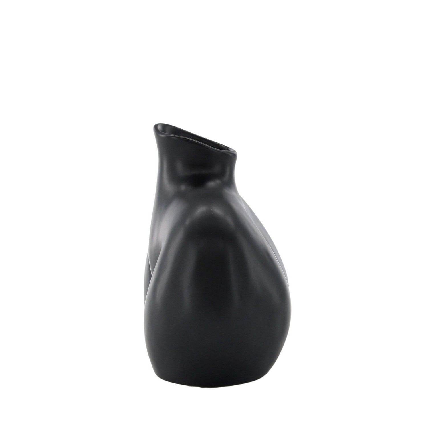 Harvey Vase - Matte Black - 17*10*15Hcm Svart