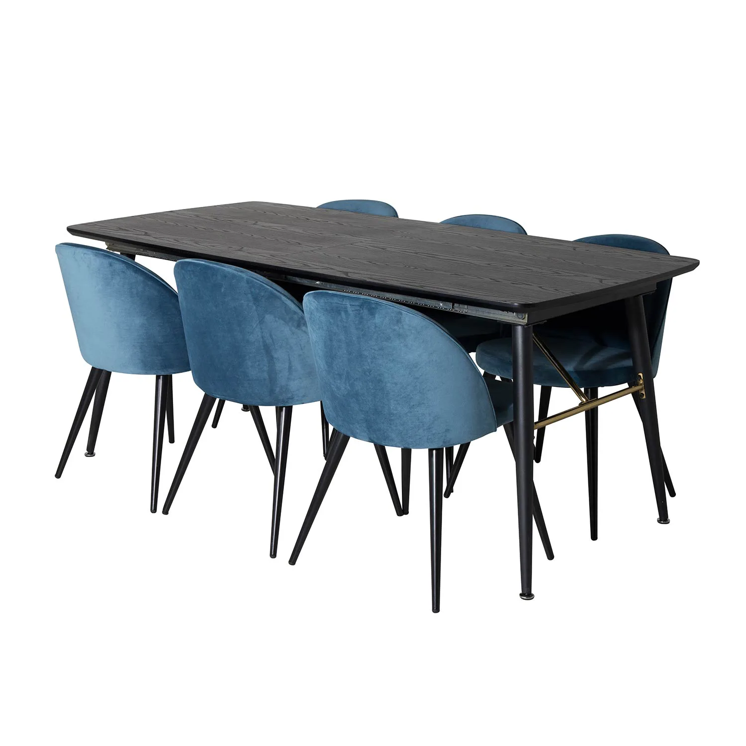 Svart/Blå