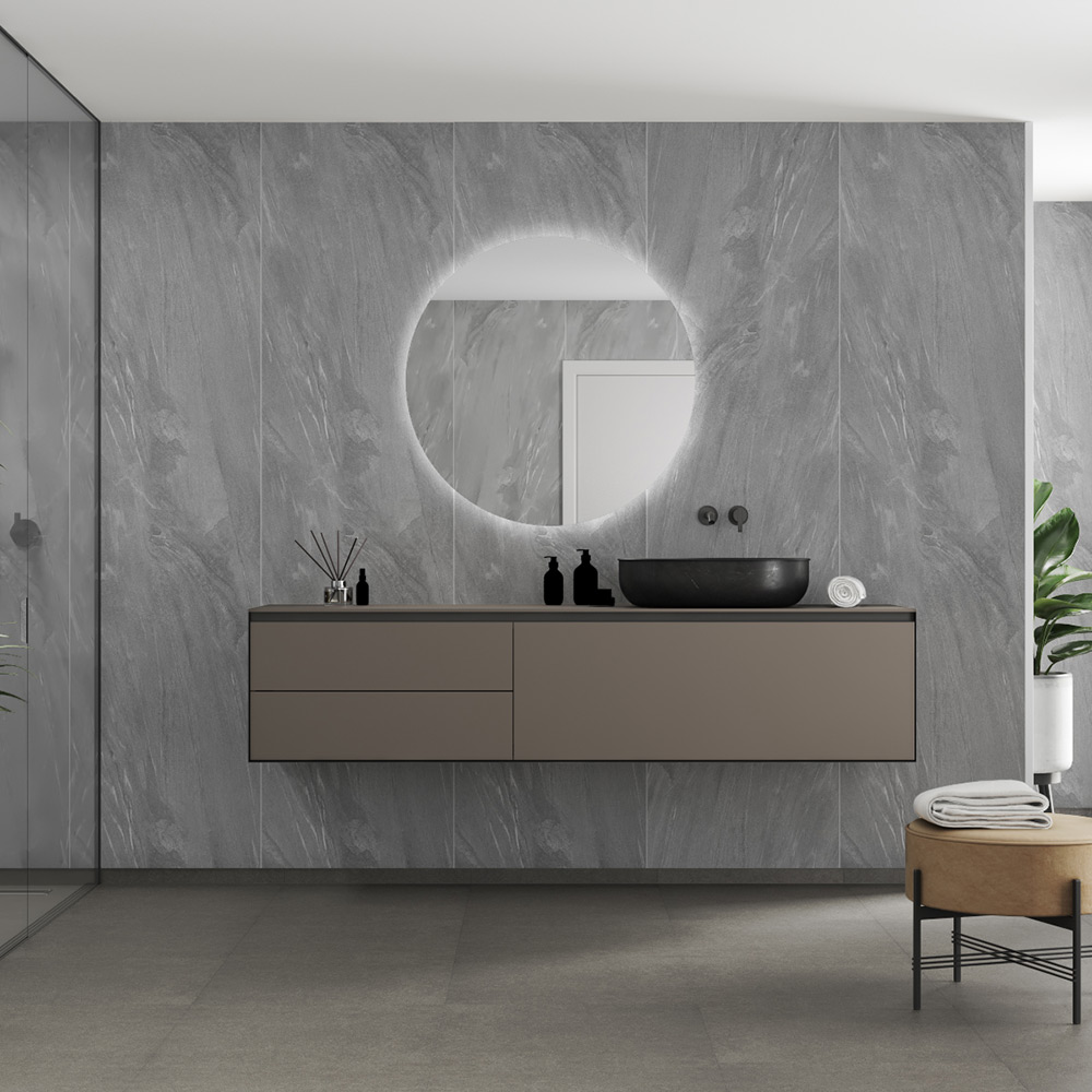 Våtrumsskiva Fibo 4009-M10 Grey Stone 10x620x2400 mm