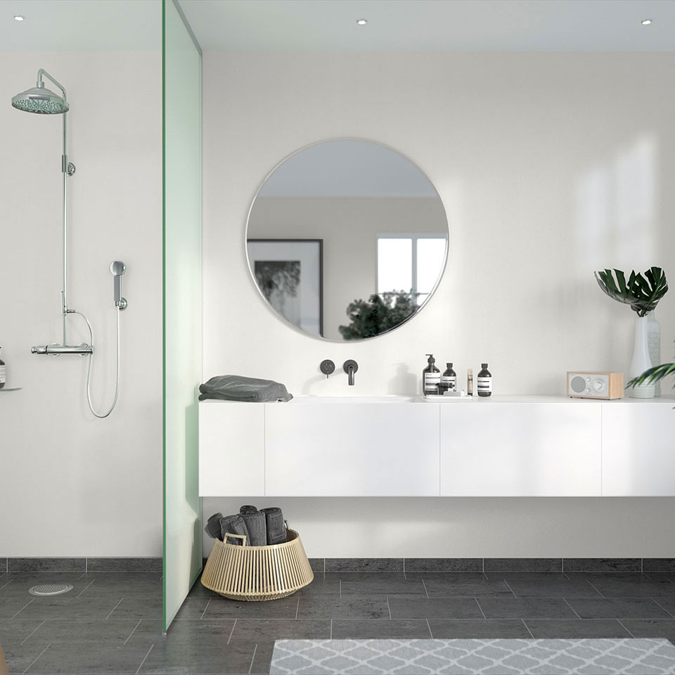 Våtrumsskiva Fibo White Slate 4091-F00 SL