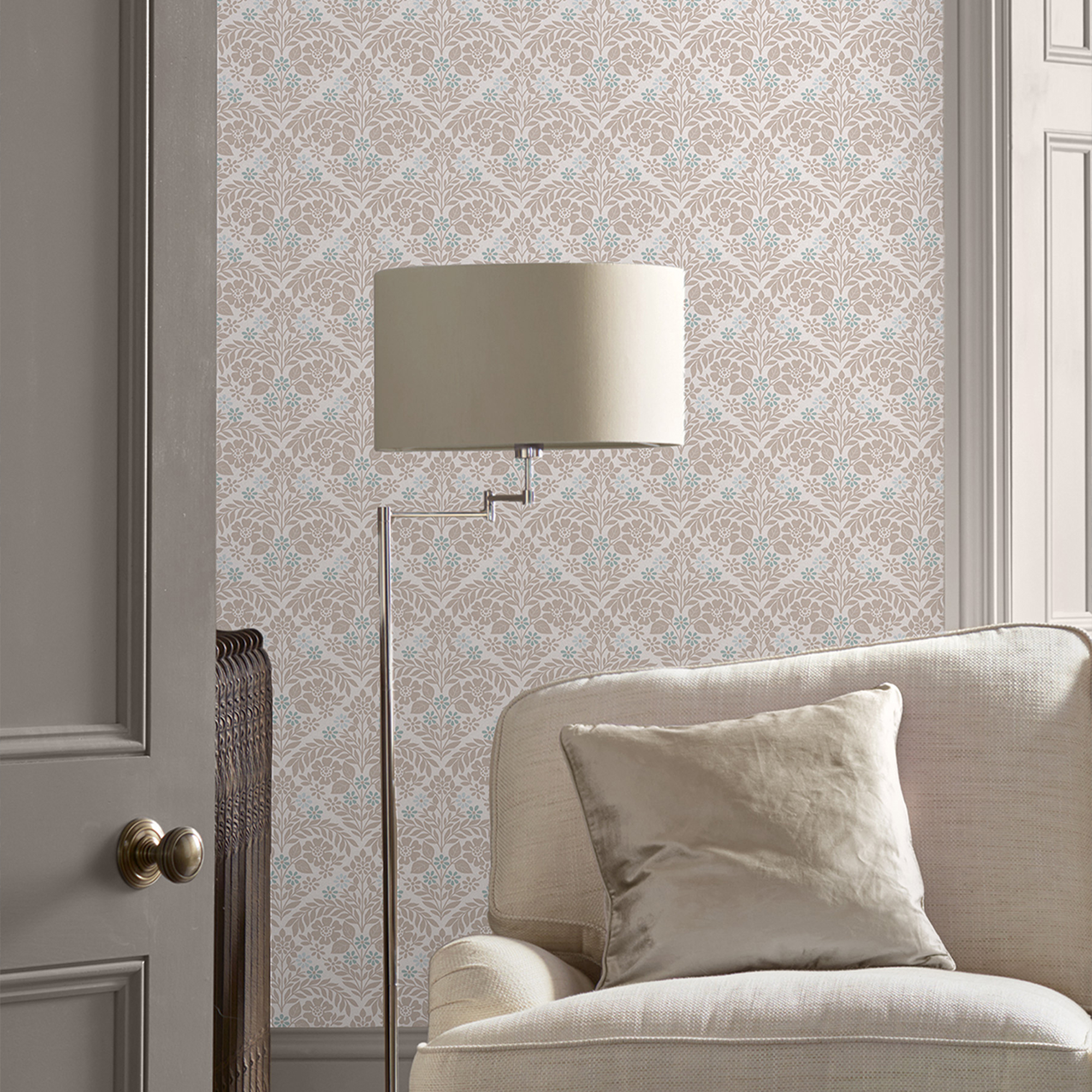 Tapet Laura Ashley Margam Dove Grå 118490