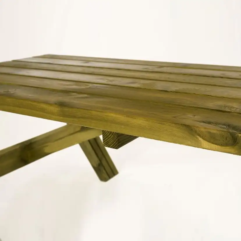 Bänkset PLUS Alpha Picknickbord Utomhus 177 cm i Teak