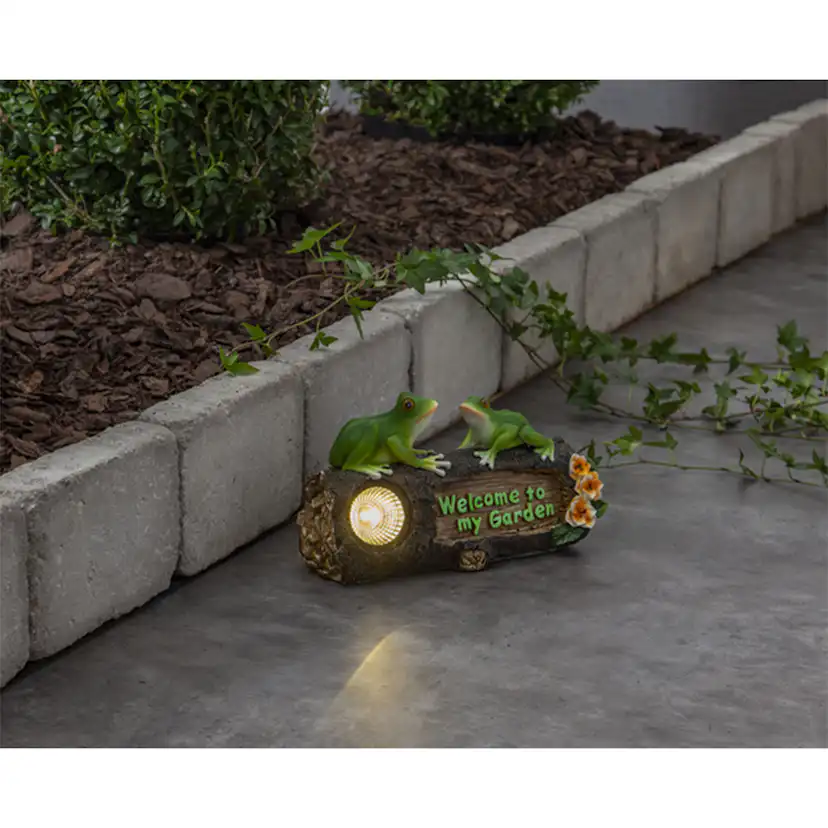 Solcellslampa Star Trading Frogy