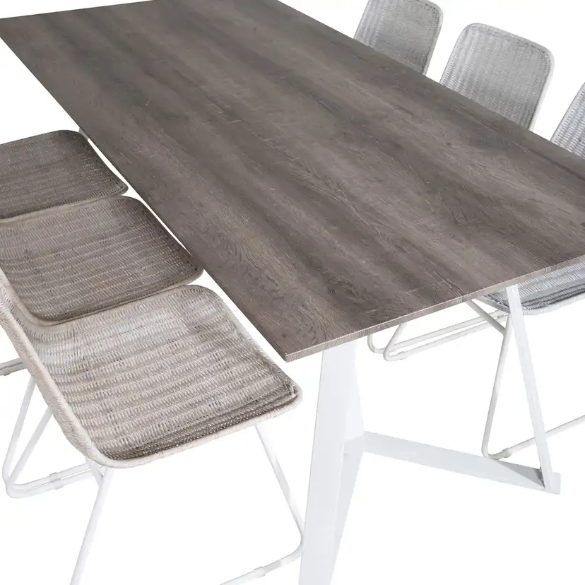 Matgrupp Venture Home Madde med 6 Cornelia Stolar