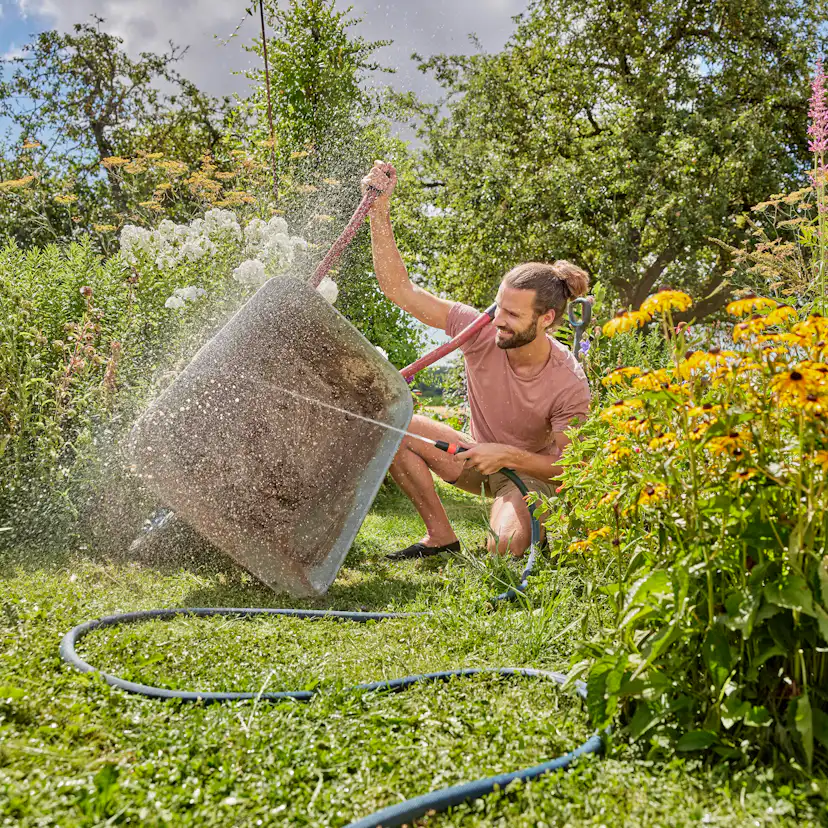 Textilslang Liano™ Xtreme 20 m Set med strålmunstycke