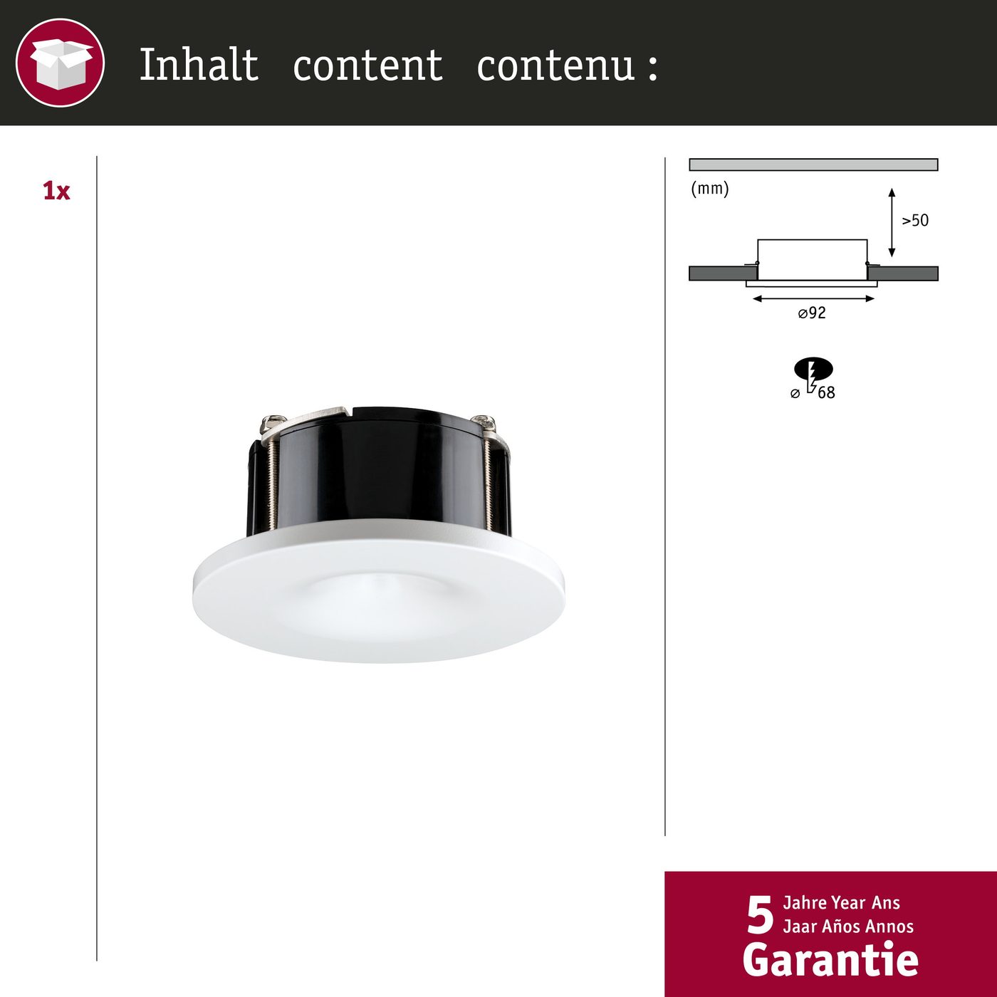 Tillbehör till pendelarmatur Paulmann Pendeladapter