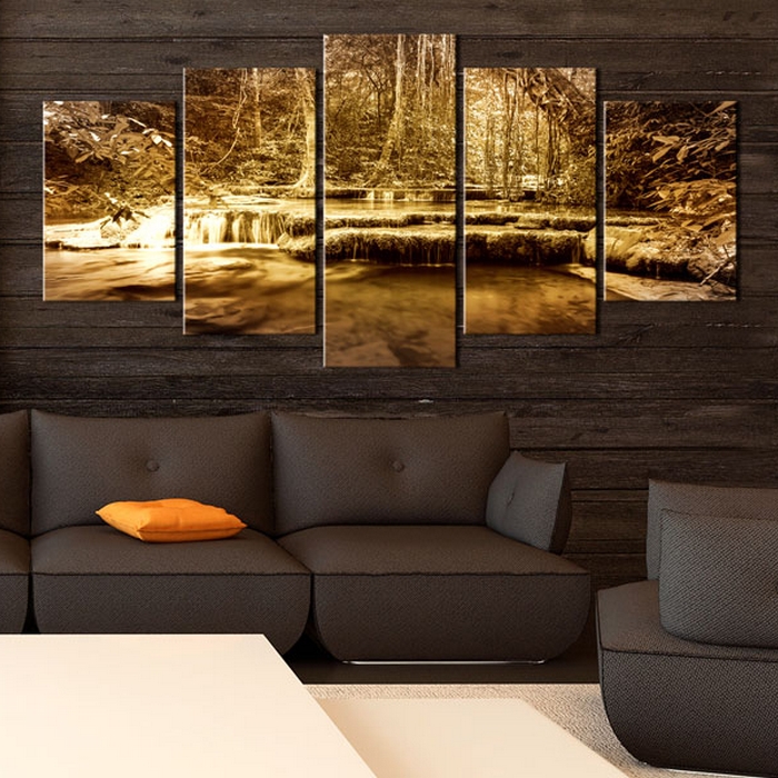 Tavla Arkiio The Bosom Of Nature Waterfall