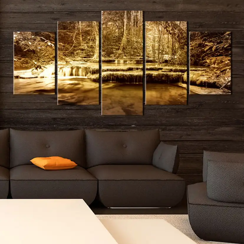 Tavla Arkiio The Bosom Of Nature Waterfall