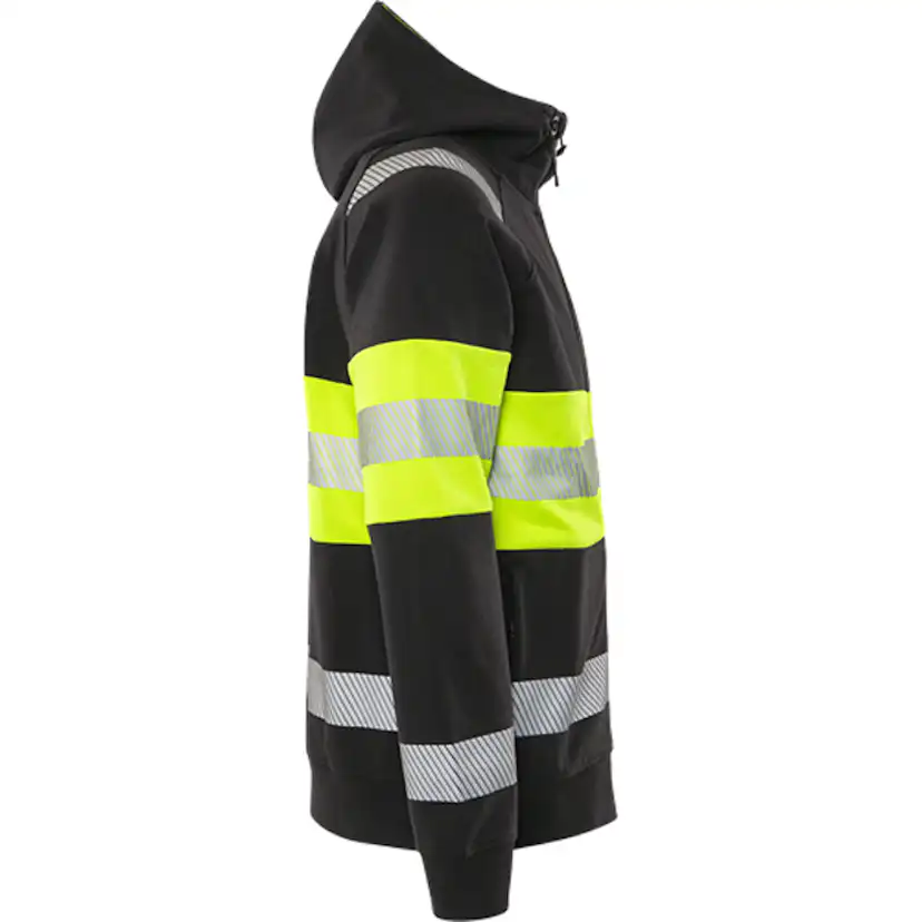 Varsel sweatshirt-jacka Fristads Stiby med Huva 7532 GKC, klass 1