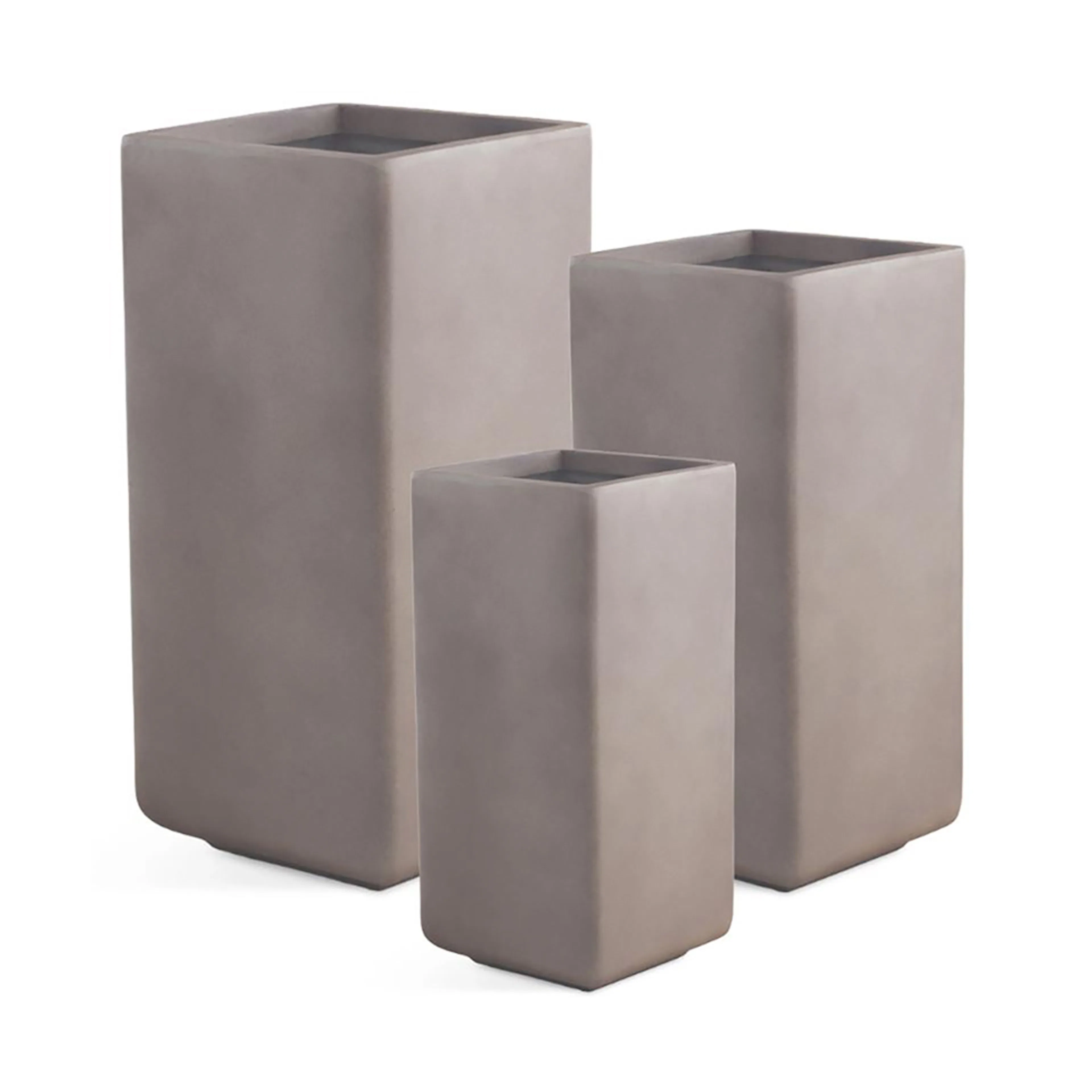 Kruka Lyfco Fyrkantig Hög Brun