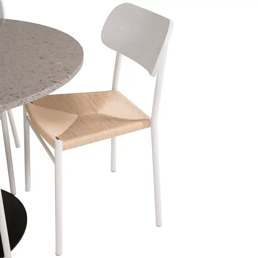 Matgrupp Venture Home Roxanna Grå Bord med 4 Peggy Stolar