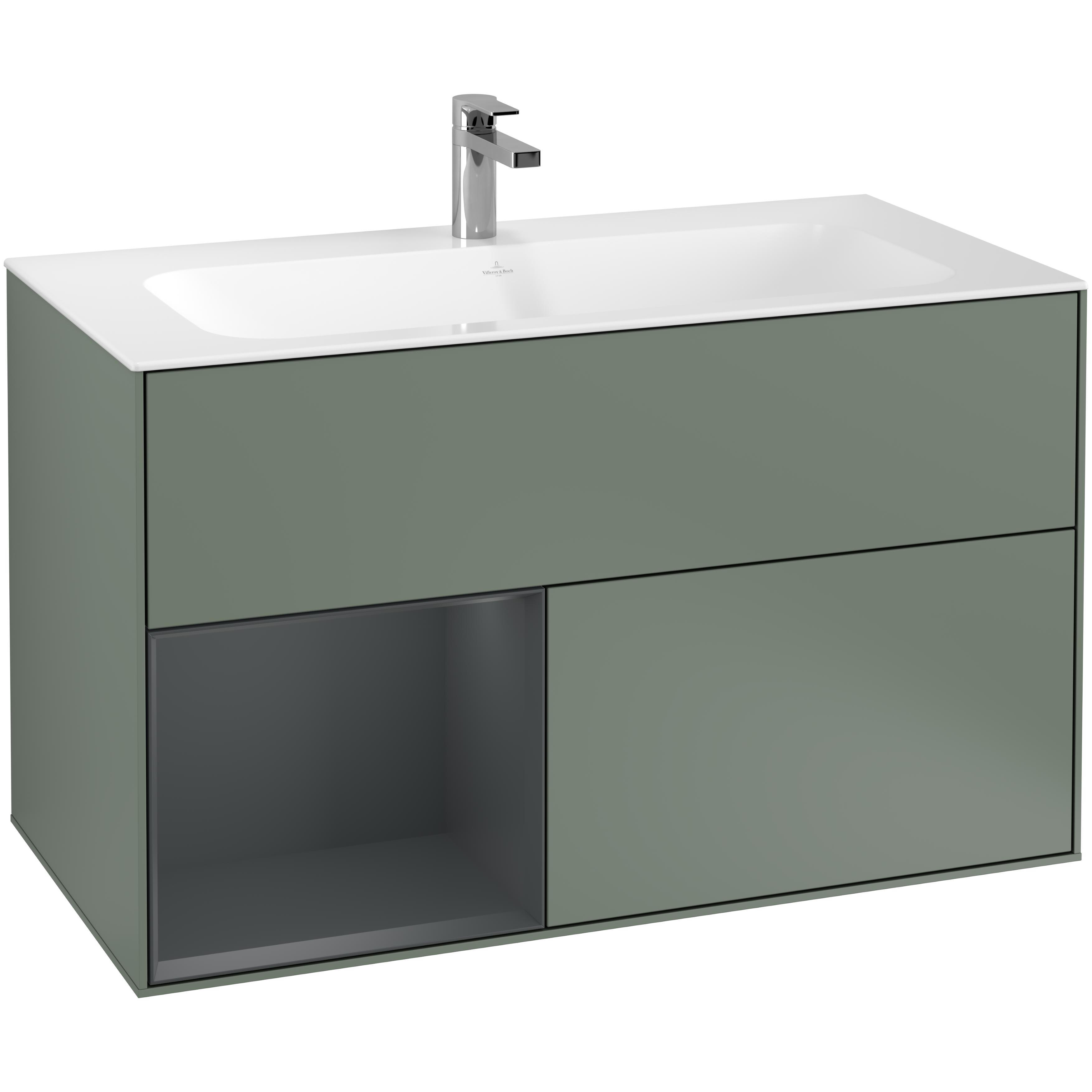 Tvättställsskåp Villeroy & Boch Finion med 2 Lådor och Hylla för Inbyggt Tvättställ