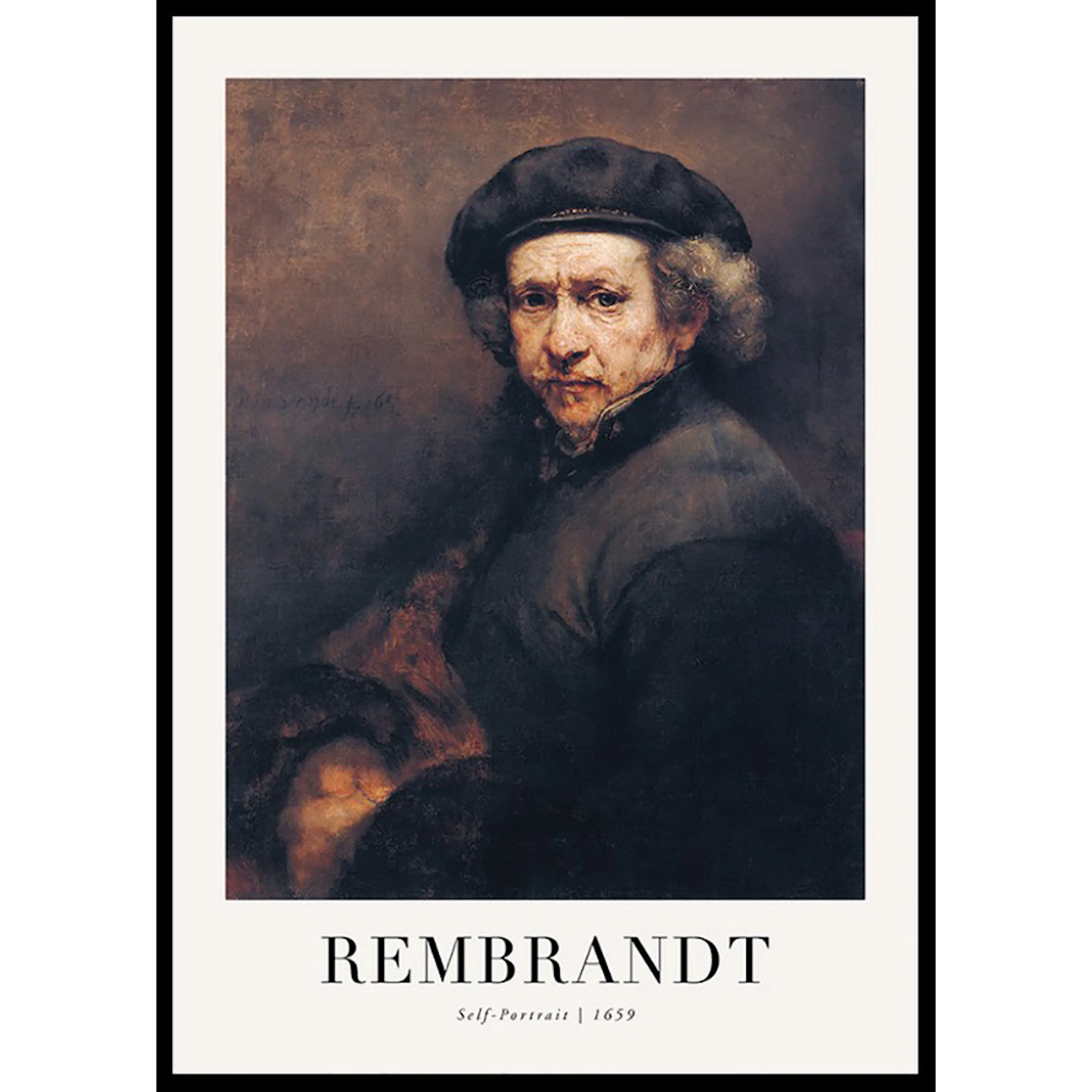 Poster Gallerix Self-Portrait 1659 By Rembrandt