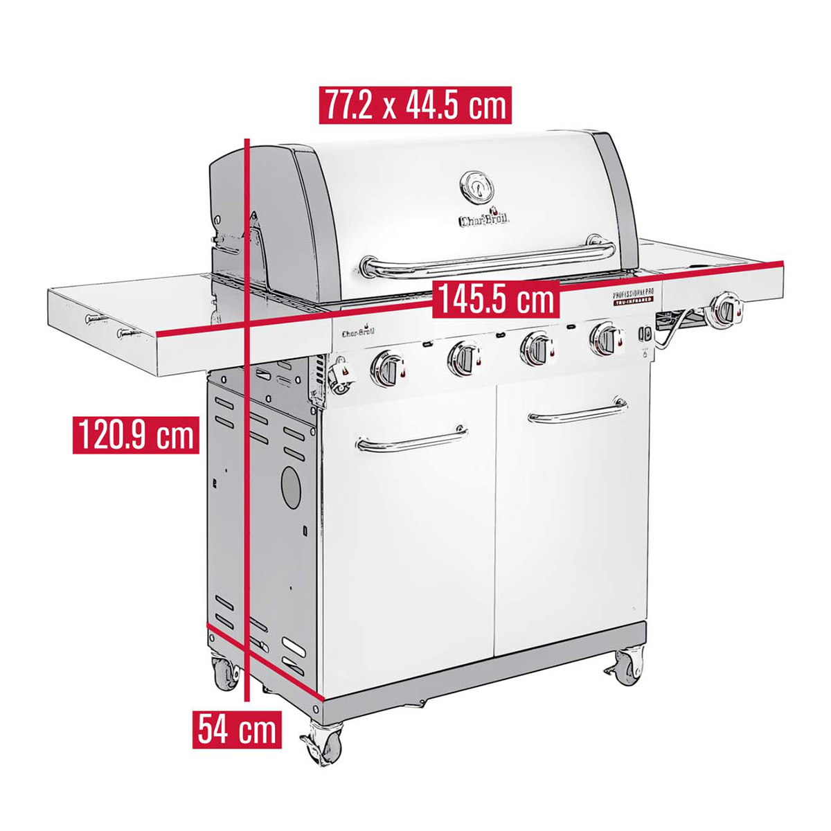 Gasolgrill Char-Broil Professional Pro S4