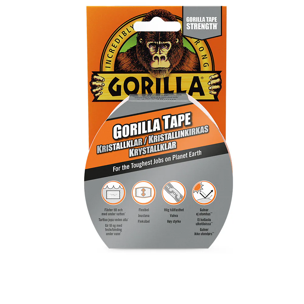 Tejp Gorilla Genomskinlig Lagningstejp 8,2mx48mm