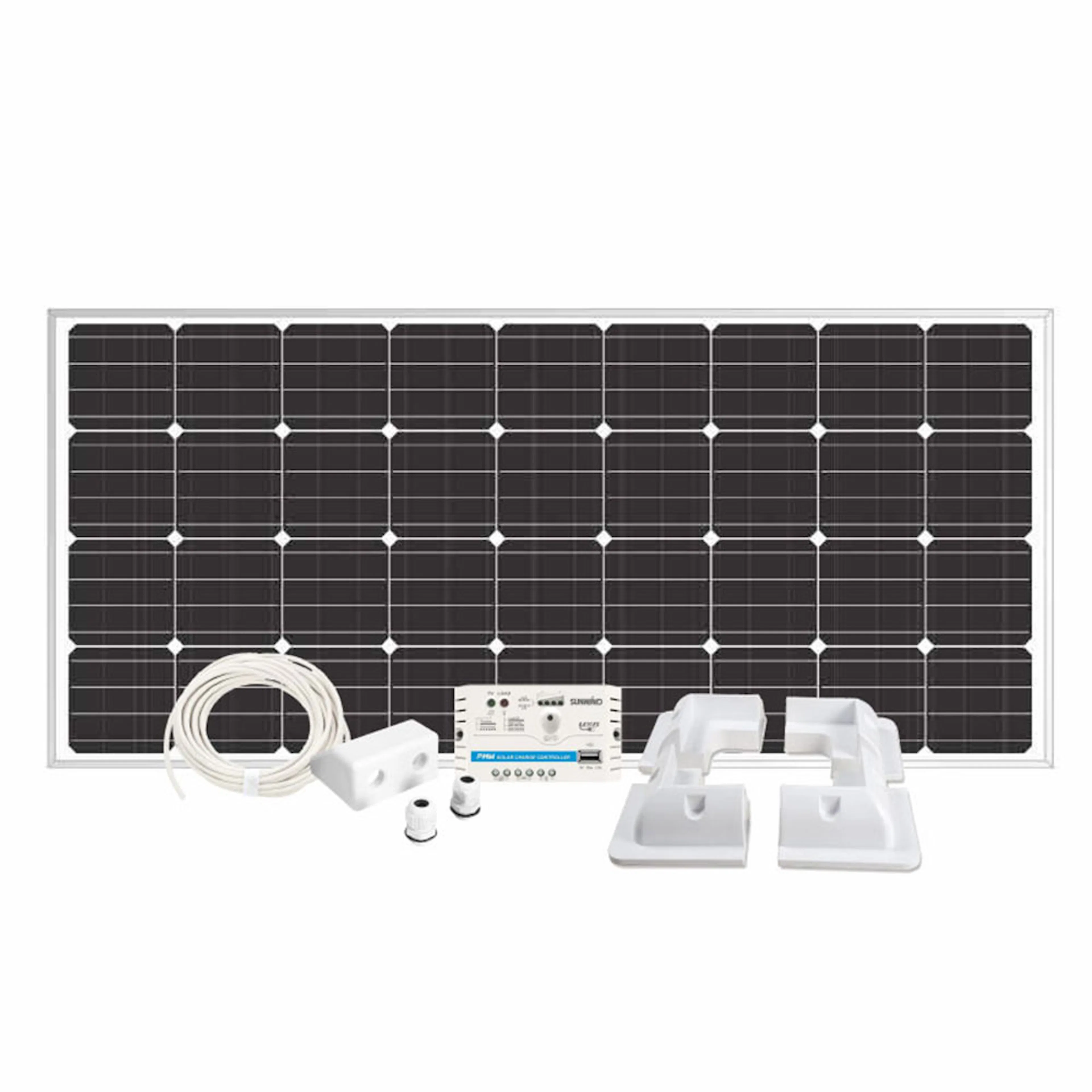 Solpanelspaket Sunwind 160 W Husvagn och Husbil Hörn