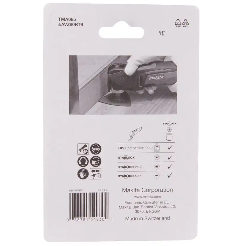 Slipplatta Makita B-69814 Starlock 90 mm K60