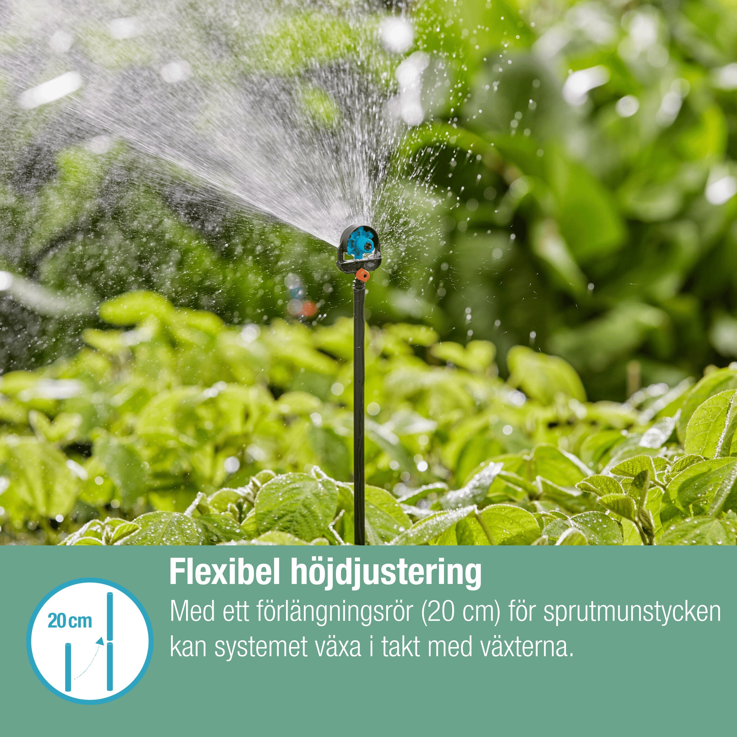 Sprutmunstycke Gardena Micro-Drip 6 i 1 Ytspridare