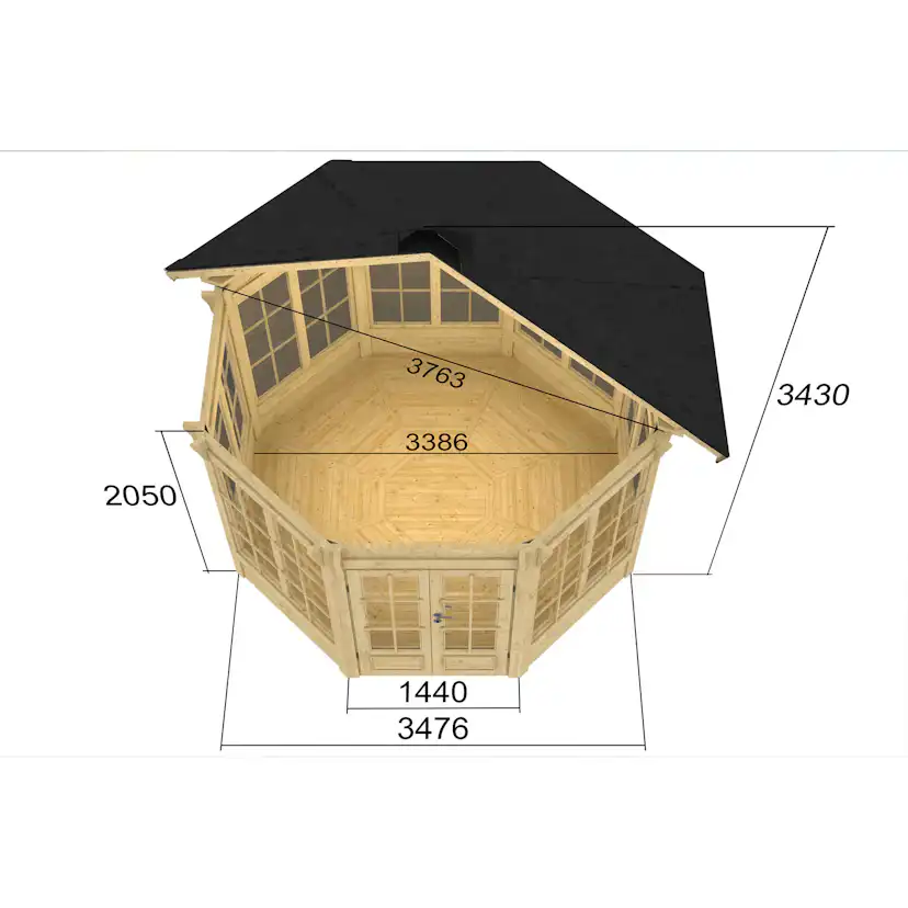 Lusthus Nordkapp.NU SOLBACKA 10m2