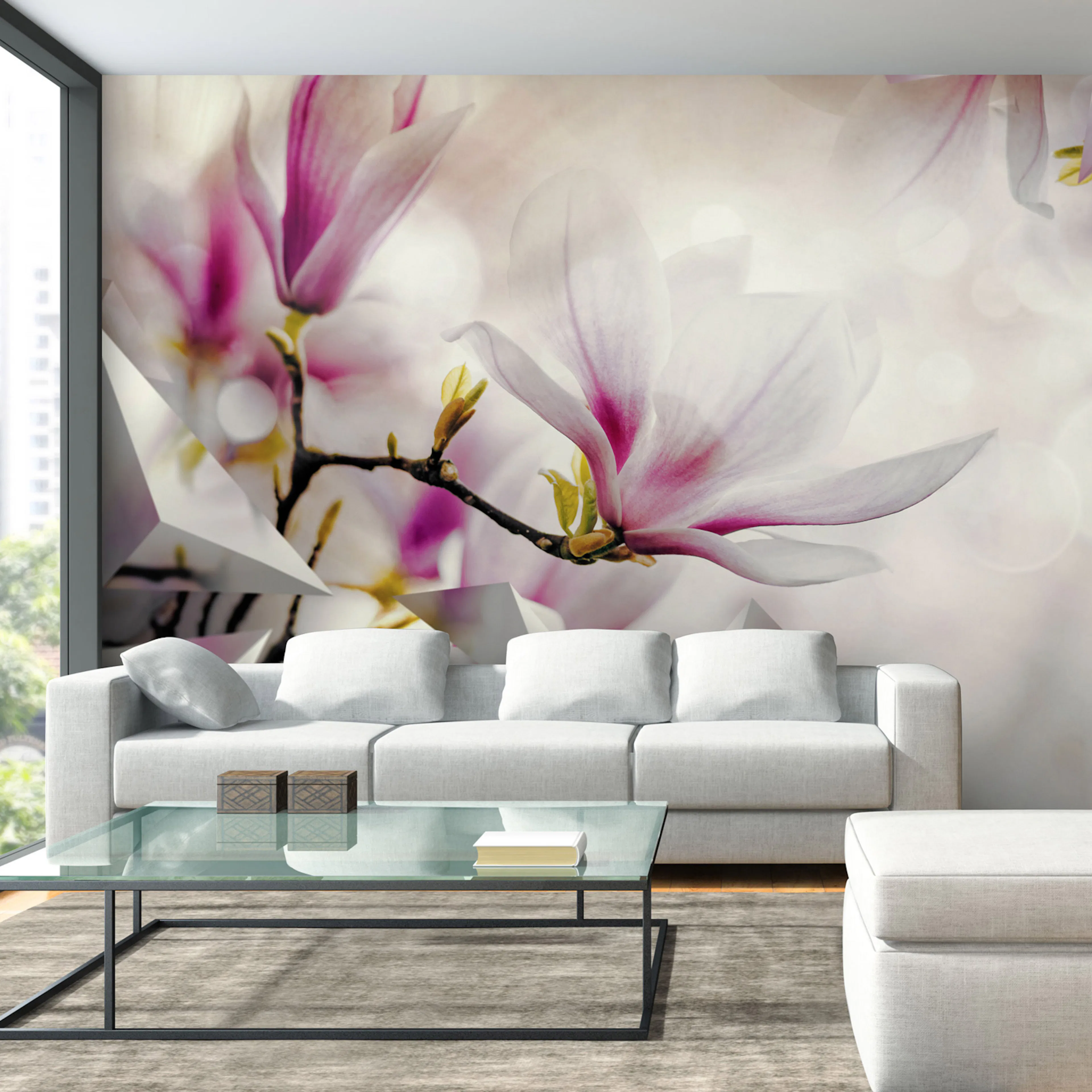 Fototapet - Subtle Magnolias - Third Variant 450x315 450x315 cm