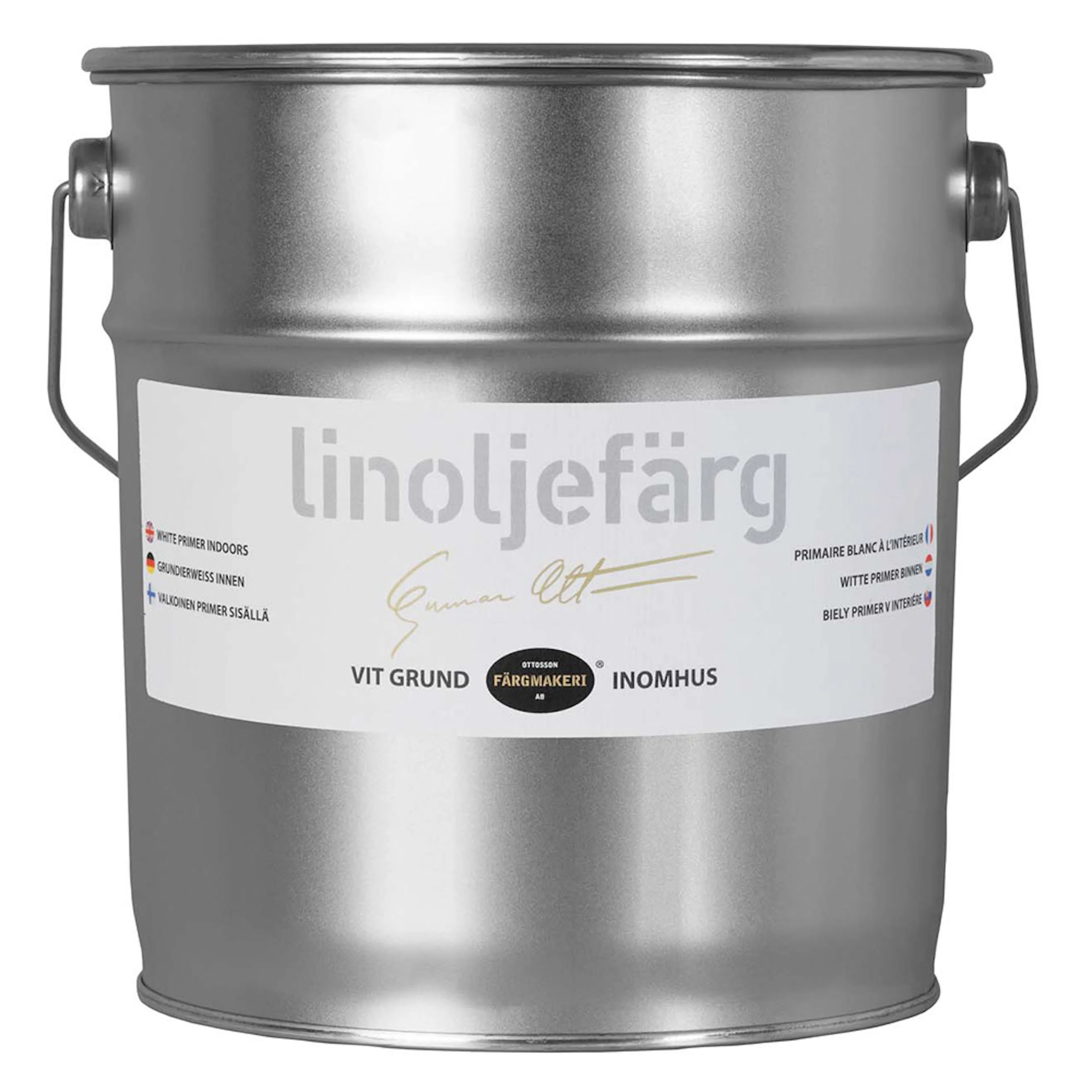 Linoljefärg Ottosson Vit Grund Inne