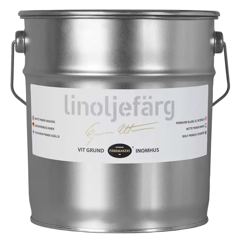 Linoljefärg Ottosson Vit Grund Inne