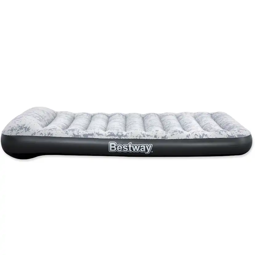 Uppblåsbar madrass Bestway Inbyggd Pump Tritech Airbed Twin Fashion Flock