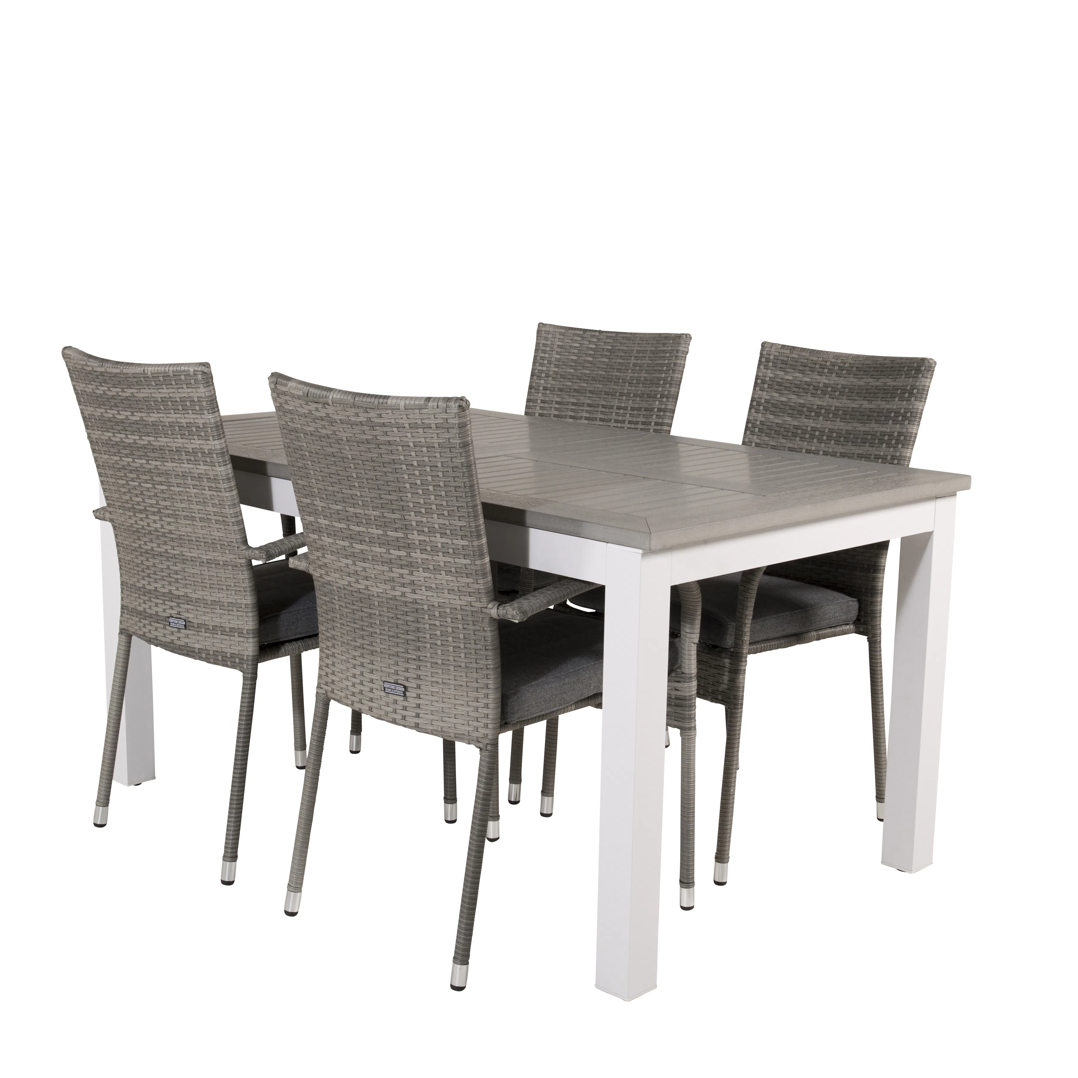 Matgrupp Venture Home Aleyna 160/240 med 4 Asta Stolar